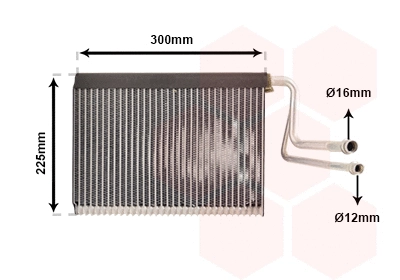 Evaporator, air conditioning (0600V364)