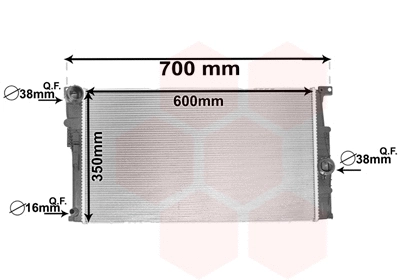 Radiator, engine cooling (06002448)