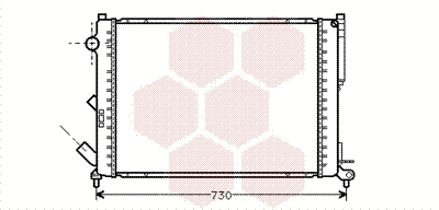 Radiator, engine cooling (43002301)