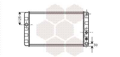 Radiator, engine cooling (59002024)