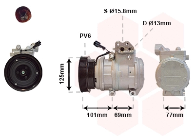 Compressor, air conditioning (8200K208)
