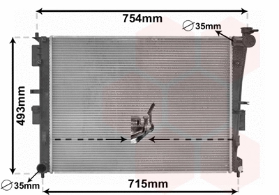 Radiator, engine cooling (83002269)