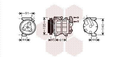 Compressor, air conditioning (1300K314)