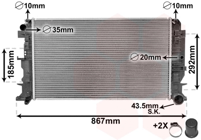 Radiator, engine cooling