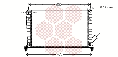 Radiator, engine cooling (47002061)