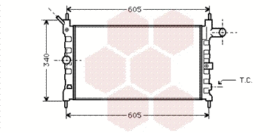 Radiator, engine cooling (37002022)