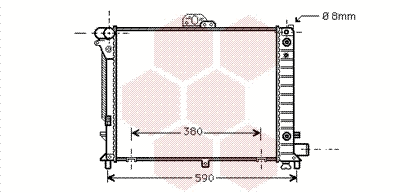 Radiator, engine cooling (47002050)