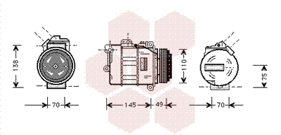 Compressor, air conditioning (0600K181)