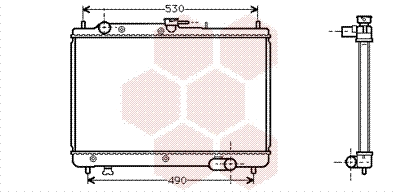 Radiator, engine cooling (27002066)