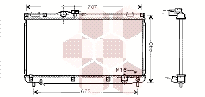 Radiator, engine cooling (53002321)