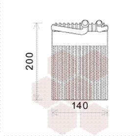 Evaporator, air conditioning (3000V554)