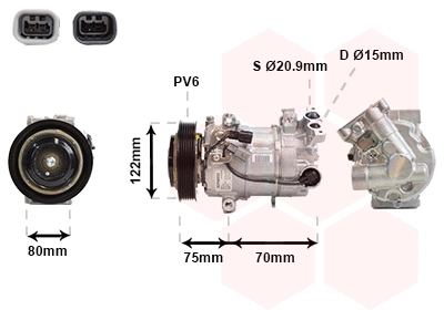 Compressor, air conditioning (1301K700)