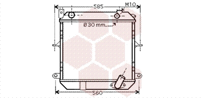Radiator, engine cooling (13002233)