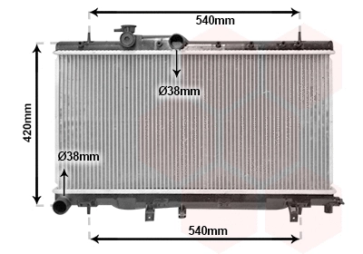 Radiator, engine cooling (51002052)