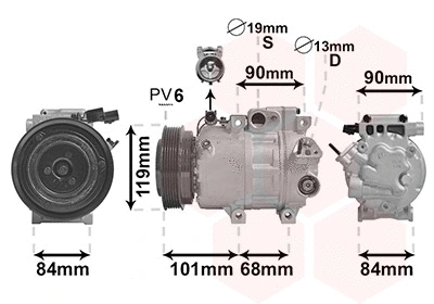 Compressor, air conditioning (8200K237)