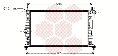 Radiator, engine cooling (47002037)