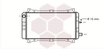 Radiator, engine cooling (18002047)