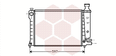 Radiator, engine cooling (09002036)