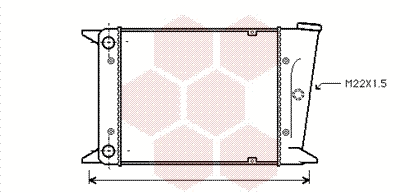 Radiator, engine cooling (58002006)