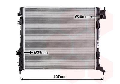 Radiator, engine cooling (33012734)