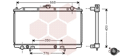 Radiator, engine cooling (13002196)