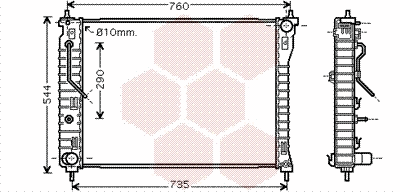 Radiator, engine cooling (37002434)