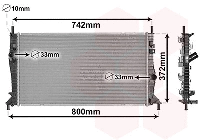 Radiator, engine cooling (18002596)
