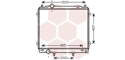 Radiator, engine cooling (82002162)