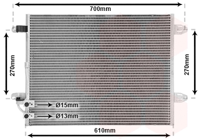 Condenser, air conditioning (58005323)