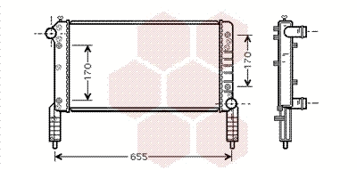 Radiator, engine cooling (17002264)