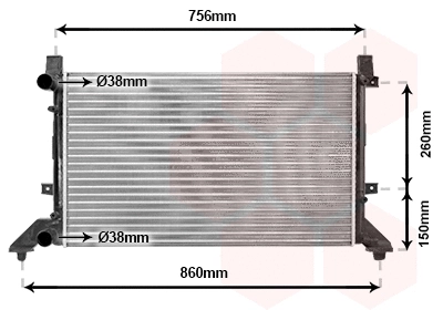 Radiator, engine cooling (58002155)