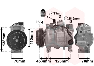 Compressor, air conditioning (0300K261)