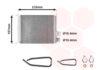 Heat Exchanger, interior heating (09006286)