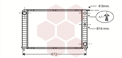 Radiator, engine cooling (59002088)