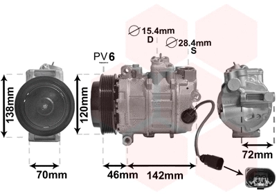 Compressor, air conditioning (7400K074)