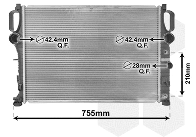 Radiator, engine cooling (30002341)