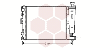 Radiator, engine cooling (09002077)