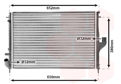 Radiator, engine cooling (43002478)