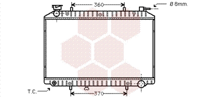Radiator, engine cooling (13002173)