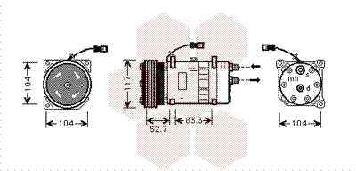 Compressor, air conditioning (0900K222)