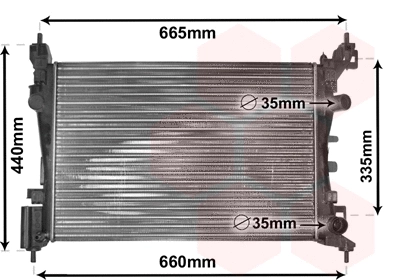 Radiator, engine cooling (37002408)