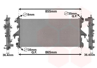 Radiator, engine cooling (40002304)