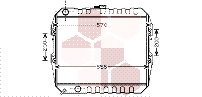 Radiator, engine cooling (53002183)