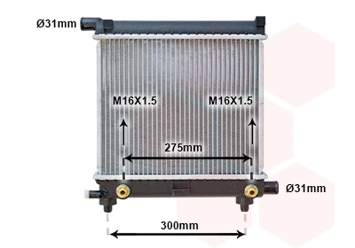Radiator, engine cooling (30002064)