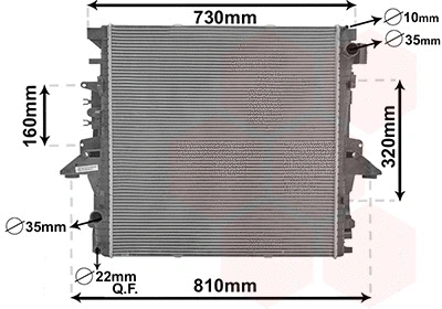 Radiator, engine cooling (02012702)