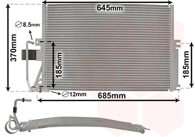 Condenser, air conditioning (37005274)