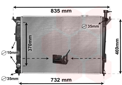 Radiator, engine cooling (82002352)