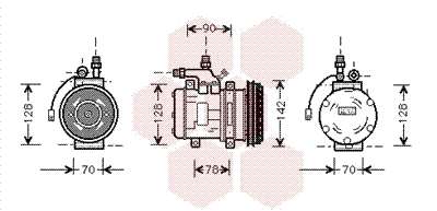 Compressor, air conditioning (7400K029)