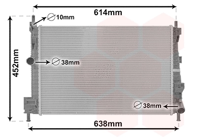 Radiator, engine cooling (27012707)