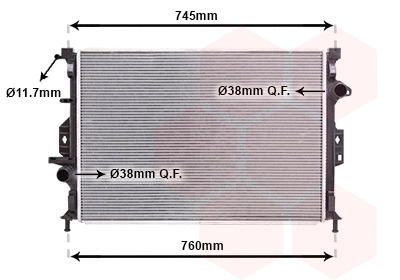Radiator, engine cooling (18002424)